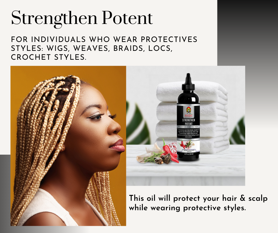 Strengthen Potent Jamaican Black Castor Oil (Protective Styles)